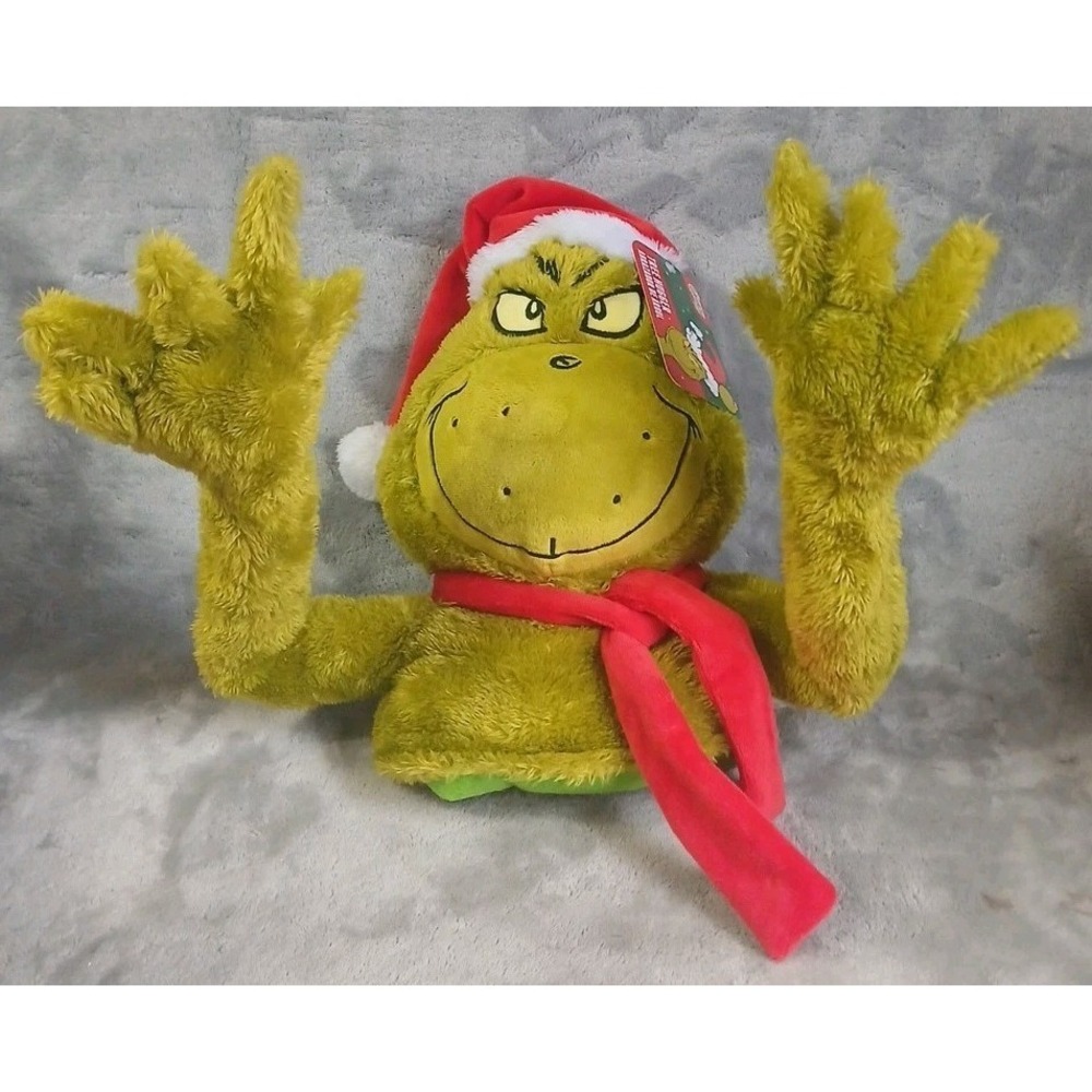 Ruz‎ How The Grinch Stole Christmas Tree Hugger Topper Green Plush Posable Arms